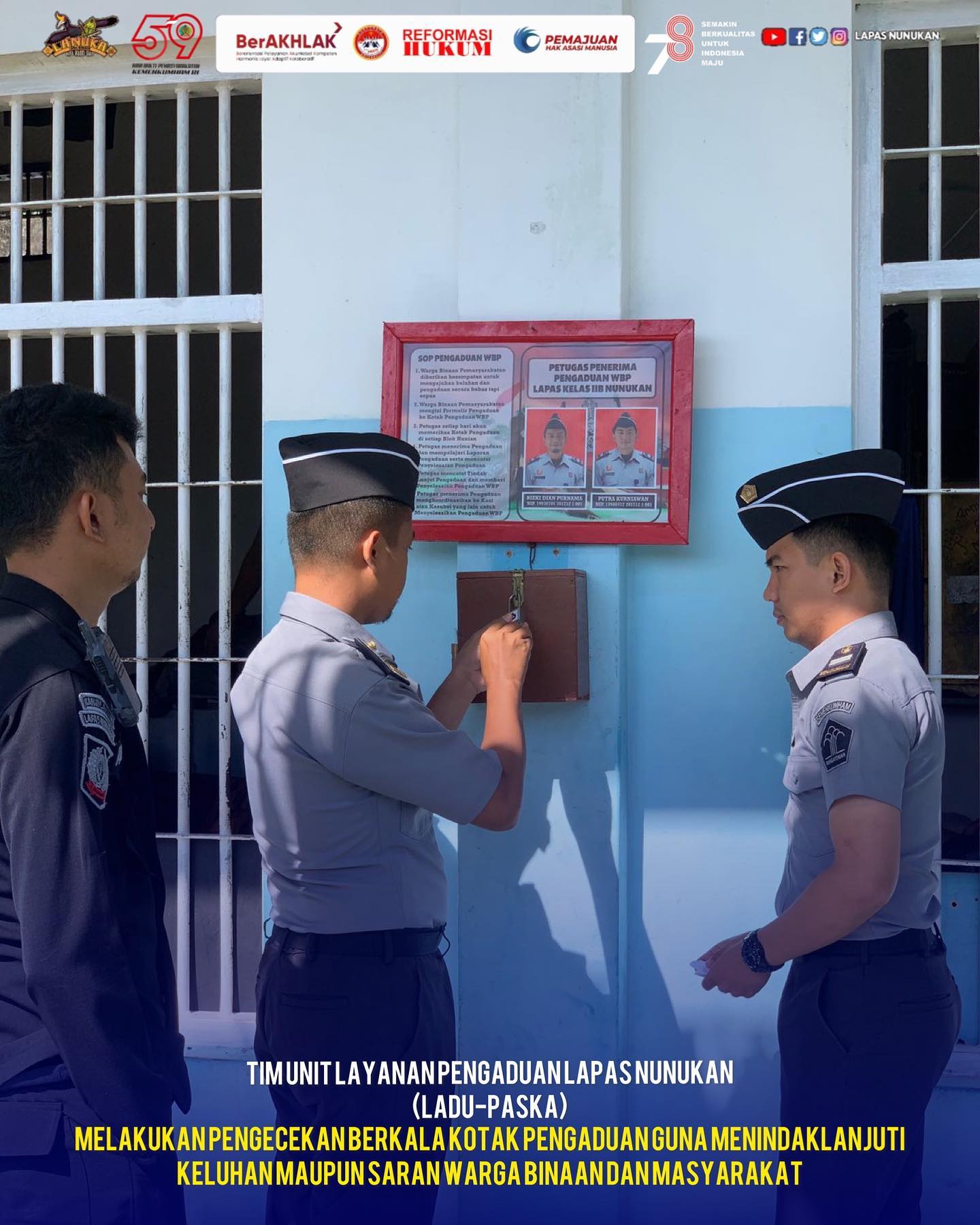 Keterbukaan Informasi Lapas Nunukan Telah Sediakan Kotak Pengaduan