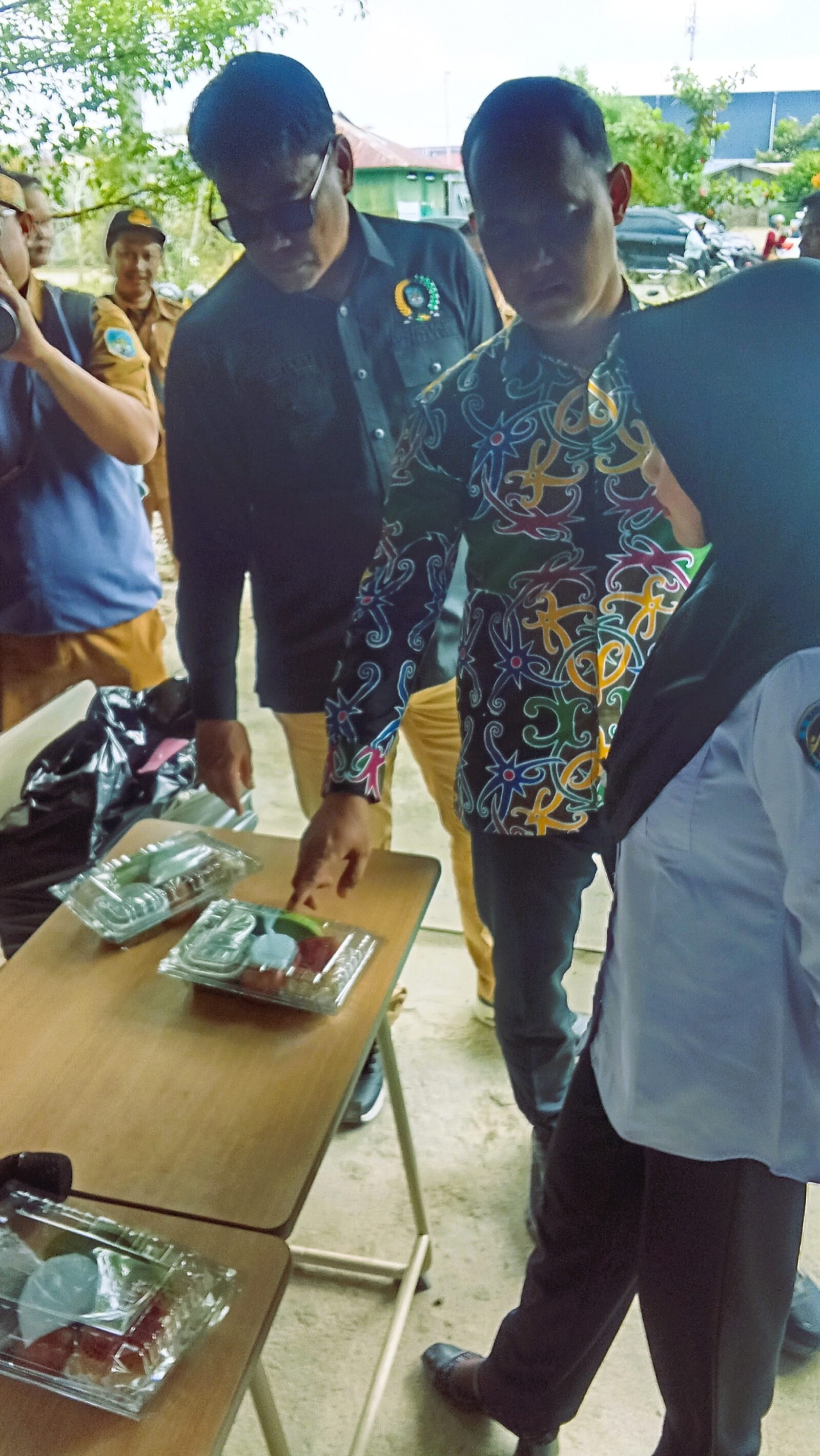 Pemeriksaan MBG si SMK N 4 Tarakan oleh Komisi IV DPRD Kaltara.