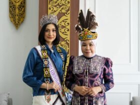 Ketua TP-PKK Kaltara Rahmawati Zainal menerima kunjungan Putri Indonesia Kebudayaan 2026 Nilam Onasis Sahputri di Rumah Jabatan Gubernur Kaltara.