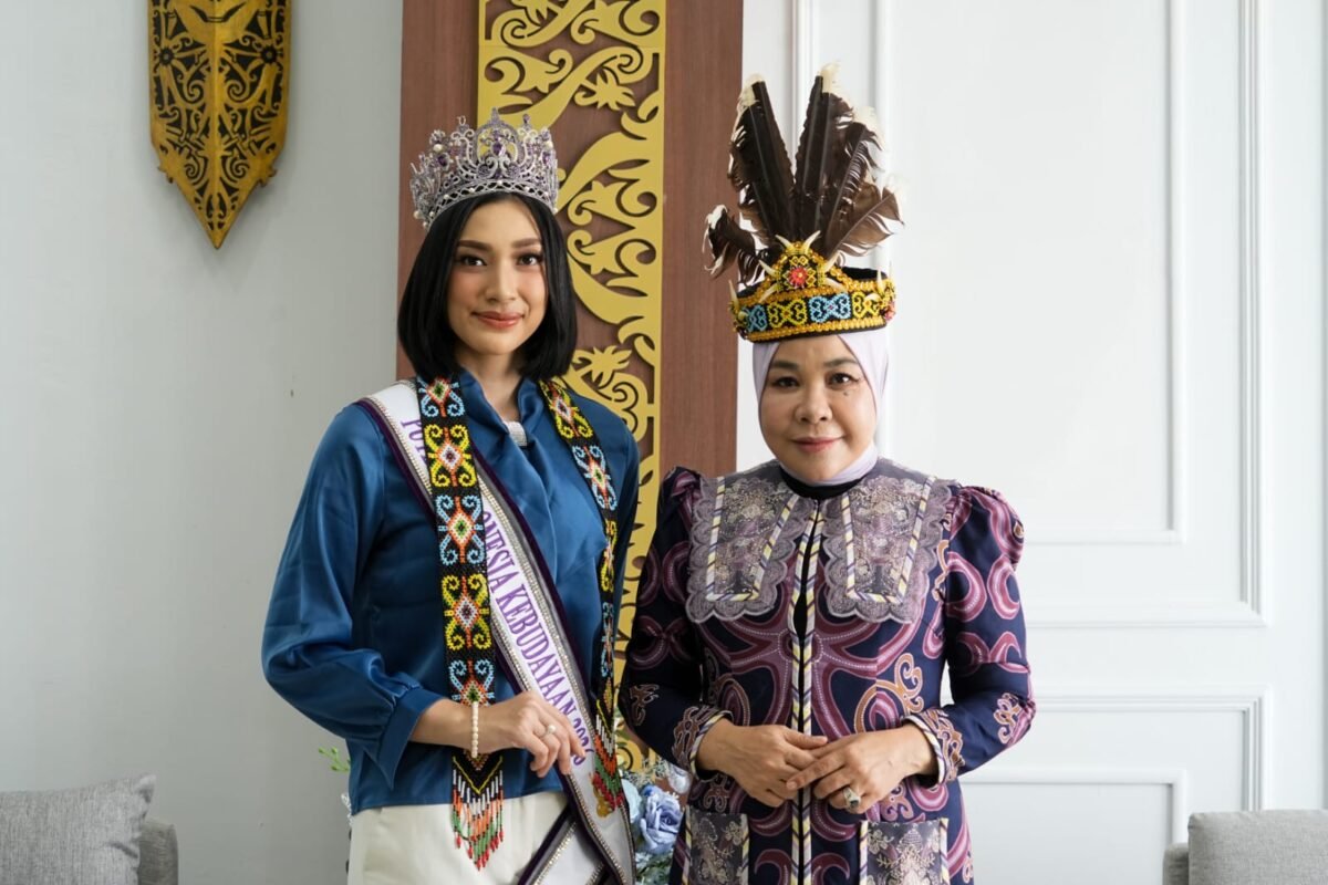 Ketua TP-PKK Kaltara Rahmawati Zainal menerima kunjungan Putri Indonesia Kebudayaan 2026 Nilam Onasis Sahputri di Rumah Jabatan Gubernur Kaltara.
